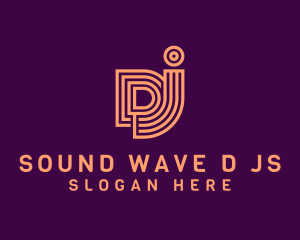 Dj - Music Letter DJ Monogram logo design