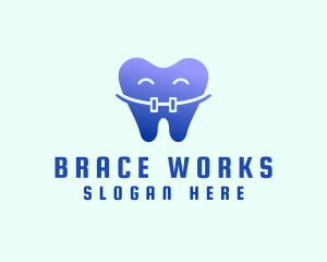 Dentist Tooth Braces logo design