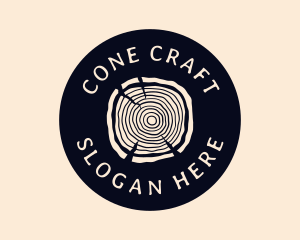 Furniture Woodgrain Craft logo design