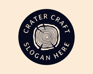 Furniture Woodgrain Craft logo design