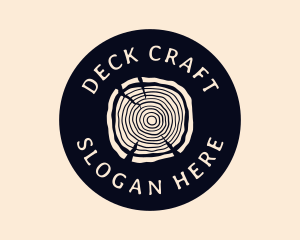 Furniture Woodgrain Craft logo design