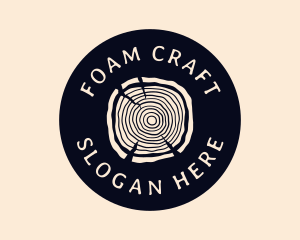 Furniture Woodgrain Craft logo design