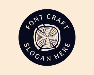 Furniture Woodgrain Craft logo design