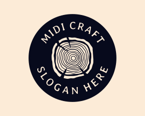 Furniture Woodgrain Craft logo design