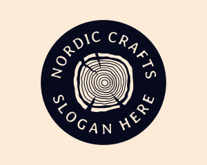 Furniture Woodgrain Craft logo design