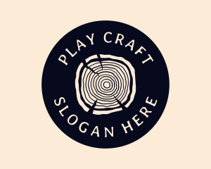 Furniture Woodgrain Craft logo design