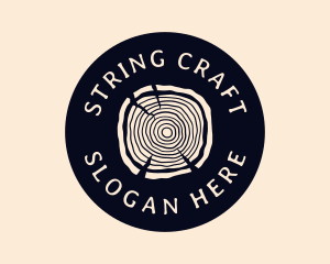 Furniture Woodgrain Craft logo design