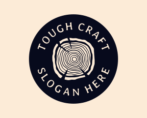 Furniture Woodgrain Craft logo design