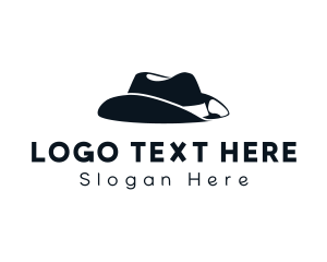 Millinery - Western Cowboy Hat logo design