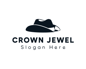 Headpiece - Western Cowboy Hat logo design