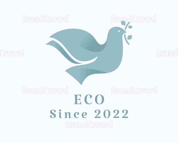 Peace Dove Catholic Bird Logo