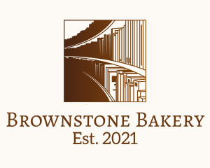 Brown - Brown Library Bookshelf logo design