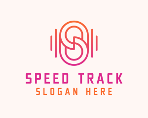 Track - Media Tech Letter S logo design