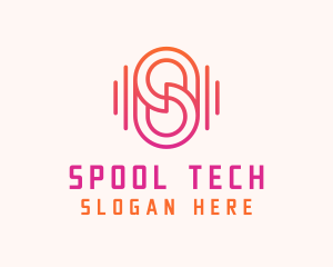 Media Tech Letter S logo design