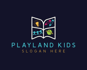 Children Preschool Education logo design