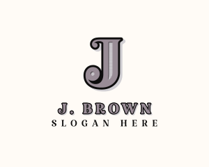 Stylish Brand Letter J logo design