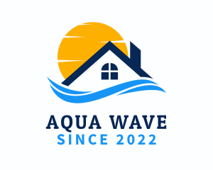 Sunset Wave Home Realtor logo design