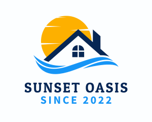 Sunset Wave Home Realtor logo design