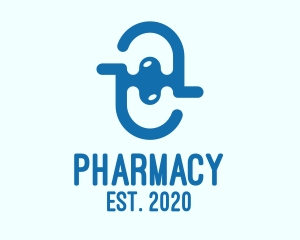 Blue Medical Pharmacy  logo design