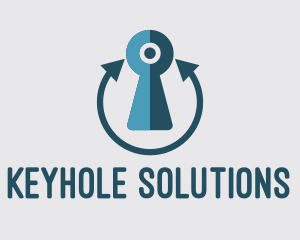 Keyhole - Blue Keyhole Webcam logo design