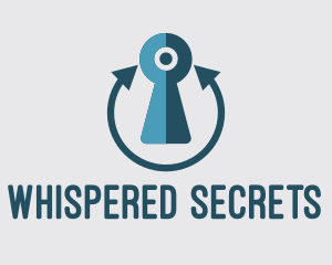 Secret - Blue Keyhole Webcam logo design