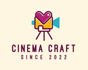 Filmmaking - Heart Video Record logo design