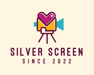 Movie Production - Heart Video Record logo design