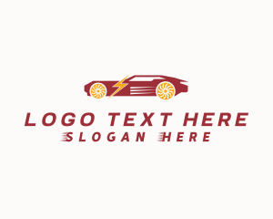 Fast - Fast Lightning Car logo design