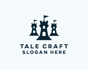 Story - Flag Castle Tower logo design