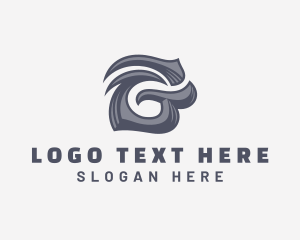 Typography - Antique Brand Letter G logo design