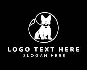 French Bulldog Pet logo design