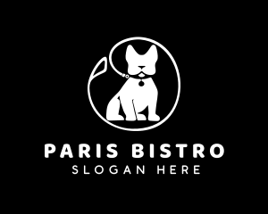 French Bulldog Pet logo design