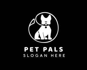 French Bulldog Pet logo design