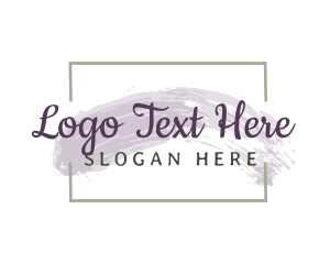 Crafter - Elegant Watercolor Wordmark logo design