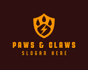 Paw Pet Shield logo design