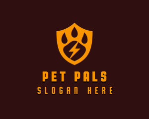 Paw Pet Shield logo design