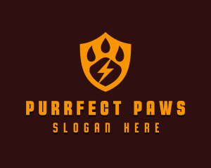 Paw Pet Shield logo design