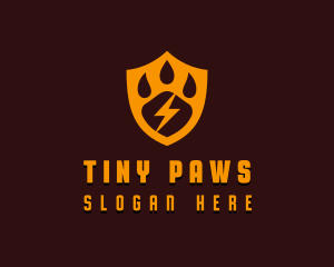 Paw Pet Shield logo design
