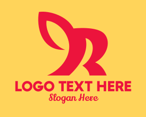 Animal Rehabilitation - Red Animal Letter R logo design