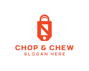 Shopping Bag Tag logo design