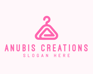 Pink Hanger Letter A logo design