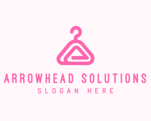 Pink Hanger Letter A logo design