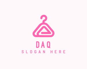 Trend - Pink Hanger Letter A logo design