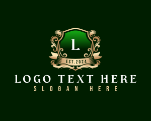 Premium - Elegant Crest Shield logo design