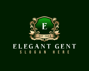 Elegant Crest Shield logo design