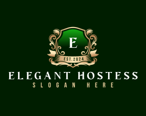 Elegant Crest Shield logo design