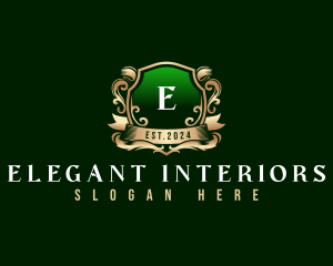 Elegant Crest Shield logo design