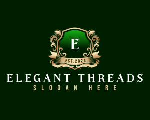 Elegant Crest Shield logo design