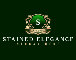 Elegant Crest Shield logo design