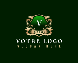 Vip - Elegant Crest Shield logo design